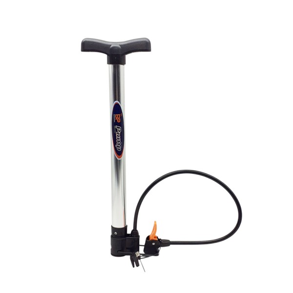 ΤΡΟΜΠΑ ΧΕΙΡΟΣ ΔΑΠΕΔΟΥ ΜΕ ΜΑΝΟΜΕΤΡΟ ΑΣΗΜΙ ΧΡΩΜΑ 52CM 1422-04